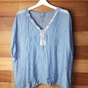 Moda Zeta Italy silky kaftan size L